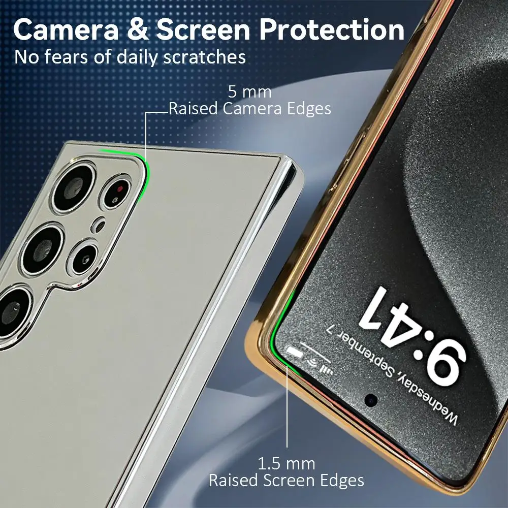 Luxury Electroplated Metal Frame Phone Case - Premium 2026 TV Series Edition
