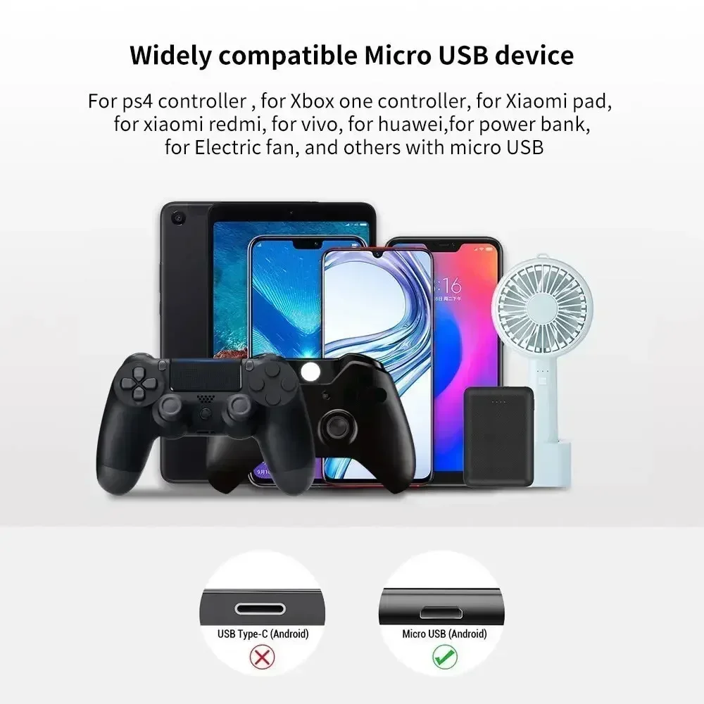 High-Performance Micro USB Data Cable with Anti-Interference Magnetic Ring