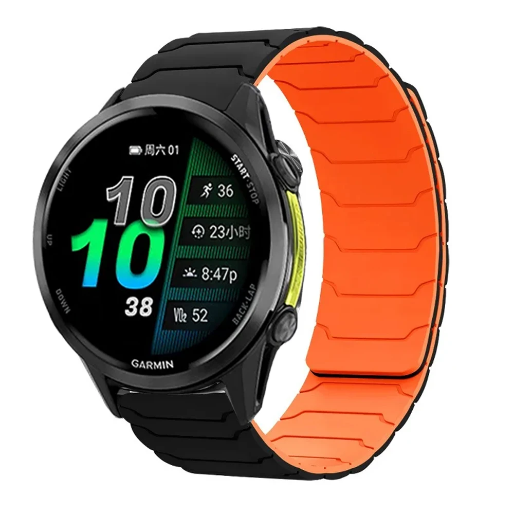 Magnetic Silicone Smartwatch Strap, Adjustable and Durable Bracelet
