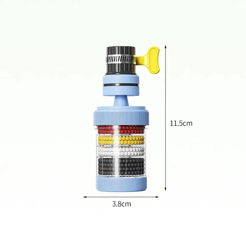 360 °   회전식 수도꼭지 에어레이터 |   6단계 필터 |   주방 및 욕실용 방수 샤워헤드