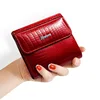 HH Mini Wallet womens wallets and Purses Alligator Short Wallet Genuine Leather Female Purse ID Card Holder Money Coin bags 2