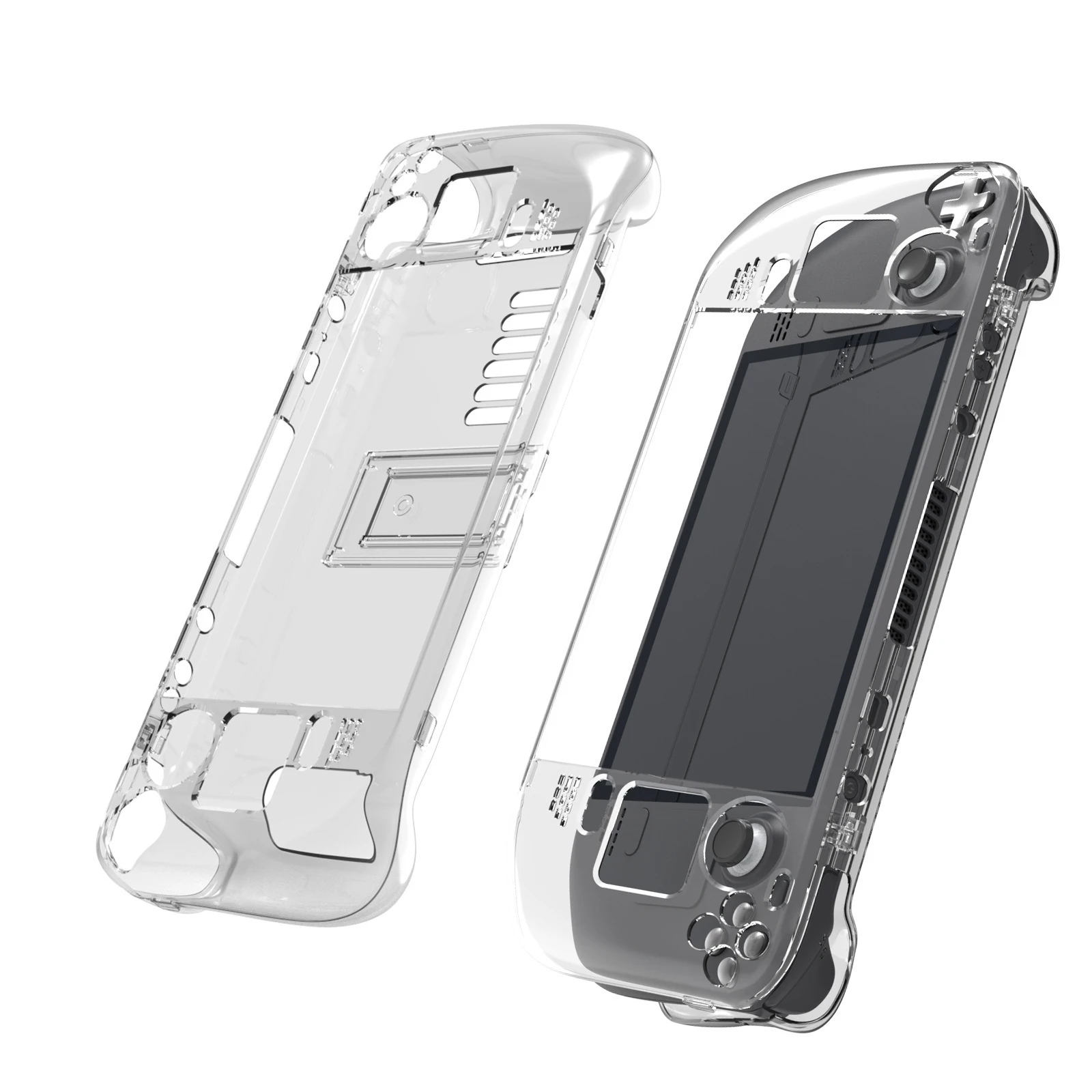 

For Steam Deck Crystal Shell Steamdeck Host Pc Hard Shell Transparent Crystal Shell with Bracket Dropshipping
