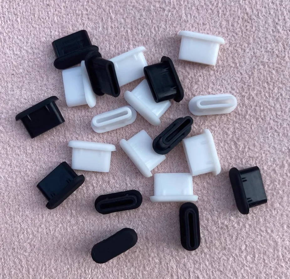 

10PCS Type-C Dust Plug USB Charging Port Protector Silicone Cover for Samsung Huawei Smart Phone Accessories