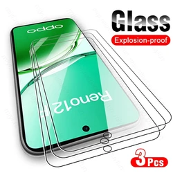 Premium 3-Pack HD 9H Tempered Glass Screen Protector for Reno12 F 4G (3PCS-Transparent)