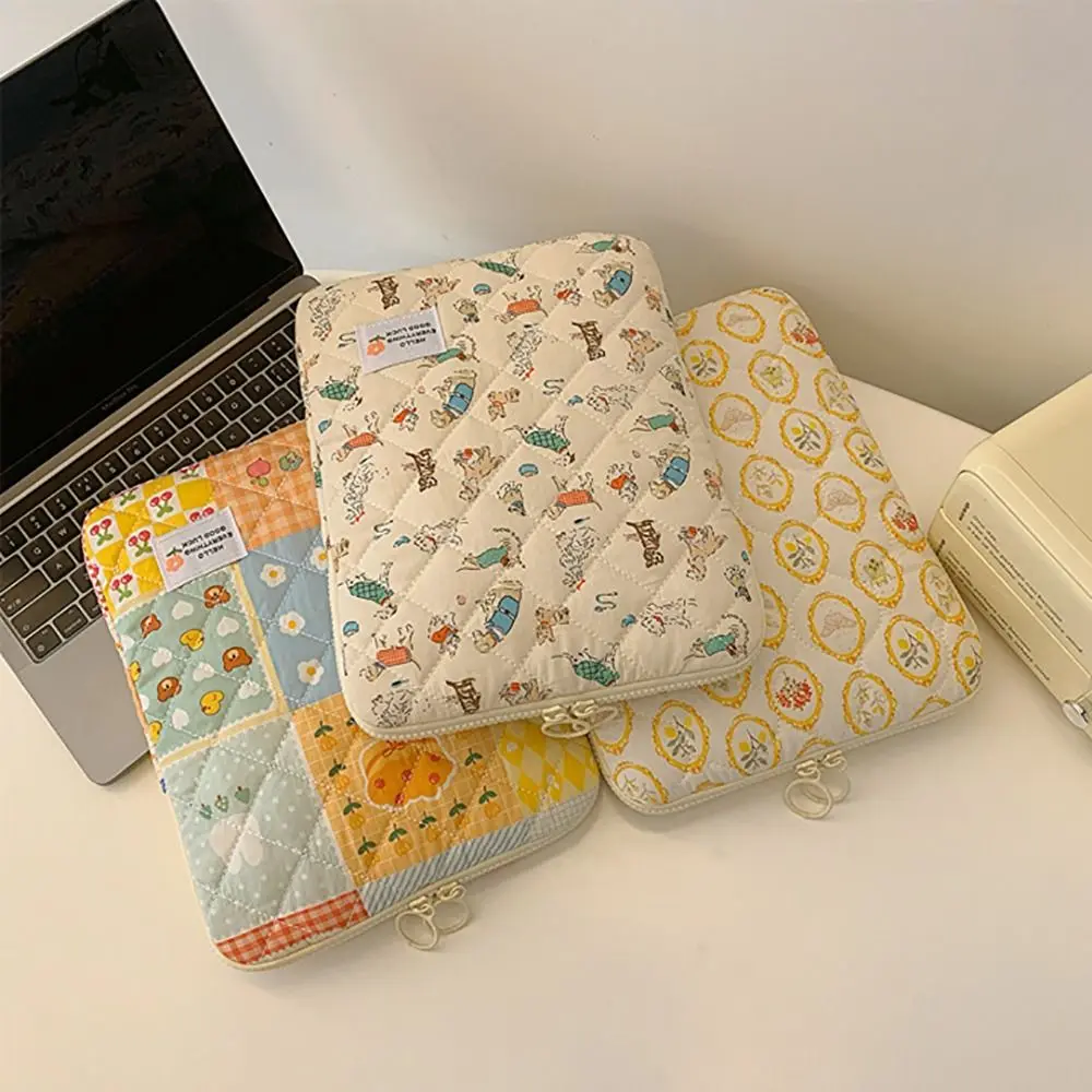 High Quality 11-15 Inch Laptop Sleeve Water-Resistant Protective Computer Cover Flower Pattern Cartoon Laptop Pouch for Women