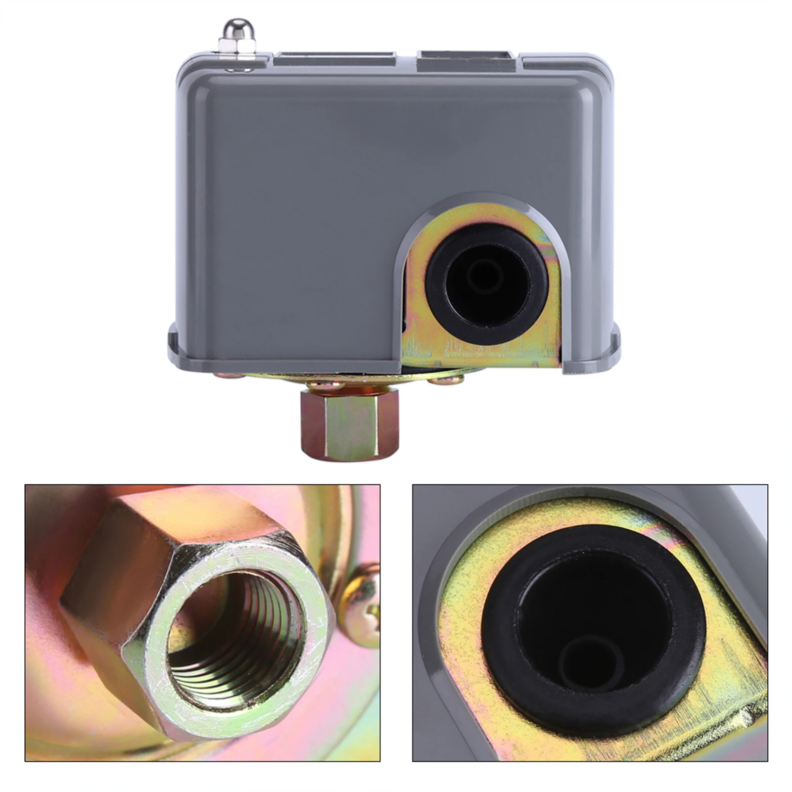 1PC Water Pressure Switch 40-60PSI 110V-230V Efficient Pump Controller Equipment Accessories Adjustable Double Spring Pole