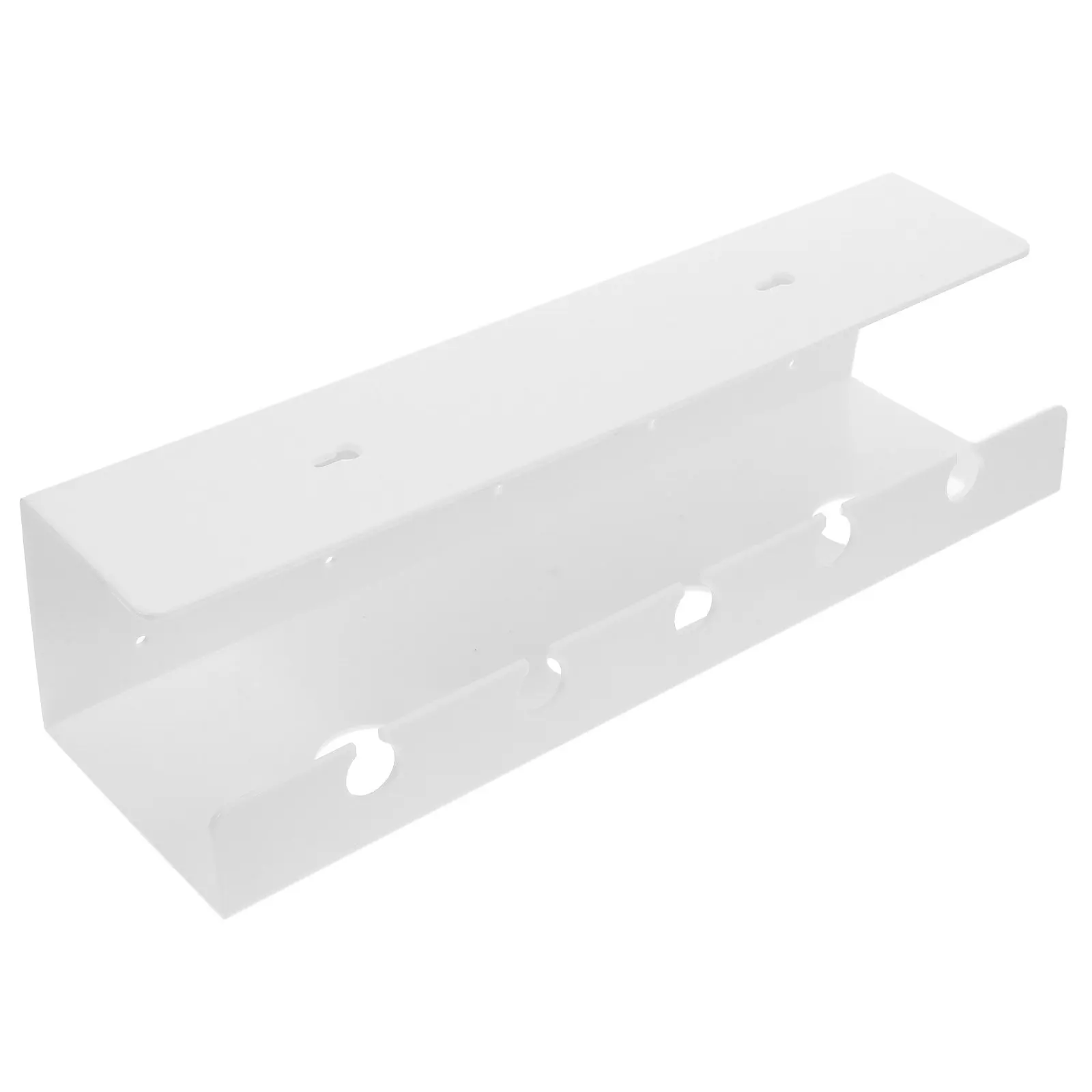 책상 아래 케이블 정리 트레이 ABS 견고한 구조 숨김형 정리함 코드 홀더 와이어 보관 랙 사무실 침실 서재용