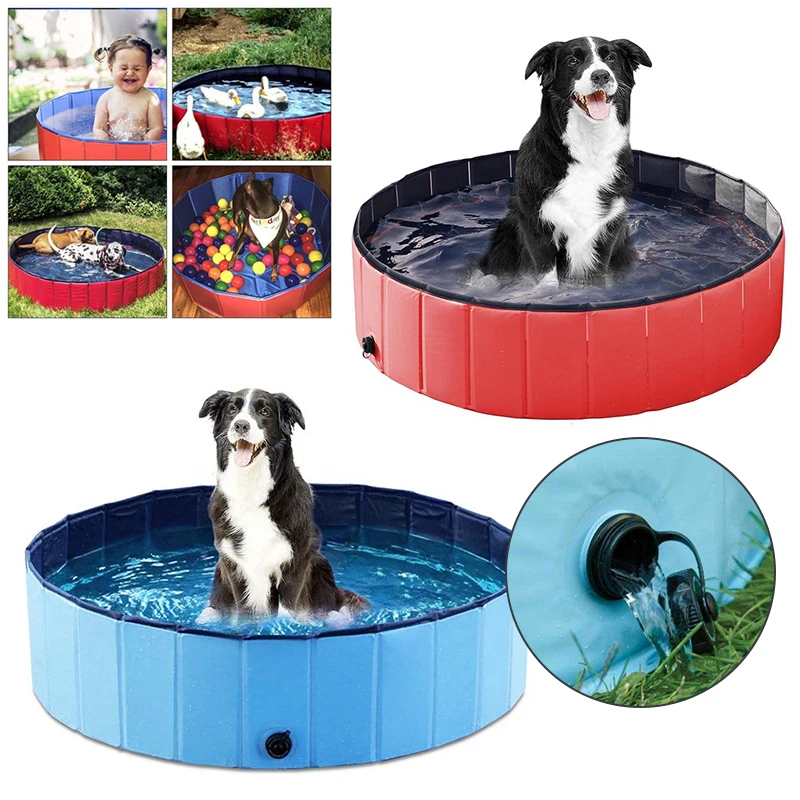 

Dog Swimming Pool Versatile Convenient Storage Suitable For Various Dog Sizes Foldable Design Easy To Use Foldable Bath Tub