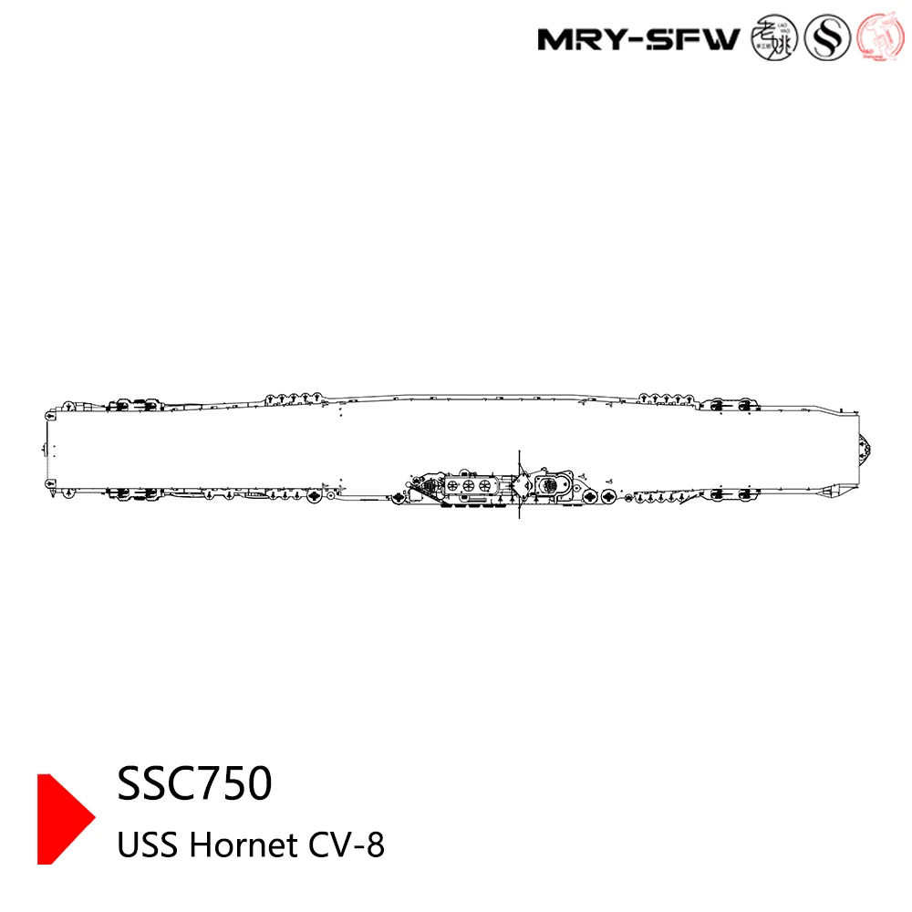USS 호넷 CV-8 항공모함 SSC750 MRY-SFW 1/350 1/700 1/200 군용 모형 키트