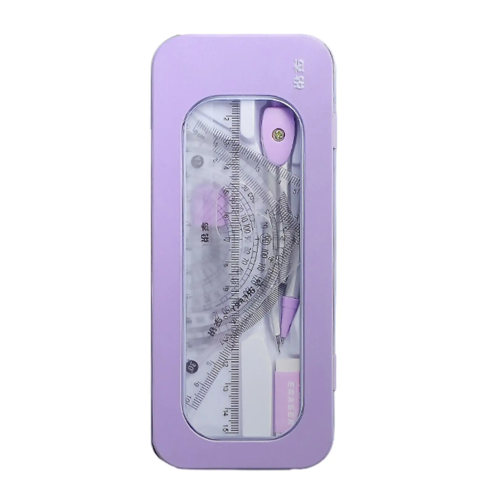 Math Geometry Set with Storage Case Portable for Adults Engineering Drawings