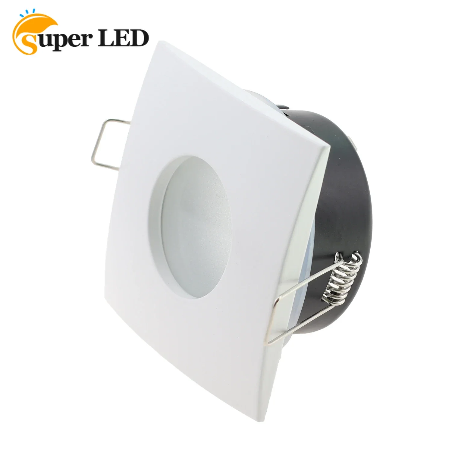 Square IP65 Led Down Light Fixture Adjustable Aluminum Spot Light Recessed Lights Frame Led Ceiling Light with Glass Lens