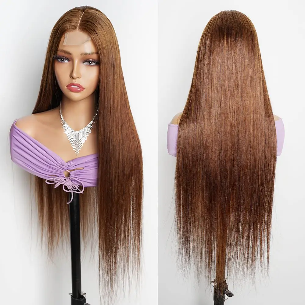 180 Density Lace Wigs Straight 2x6 Lace Closure Wig Deep Part Pre Plucked Melt All Skins Invisible HD Human Hair Closure Wigs