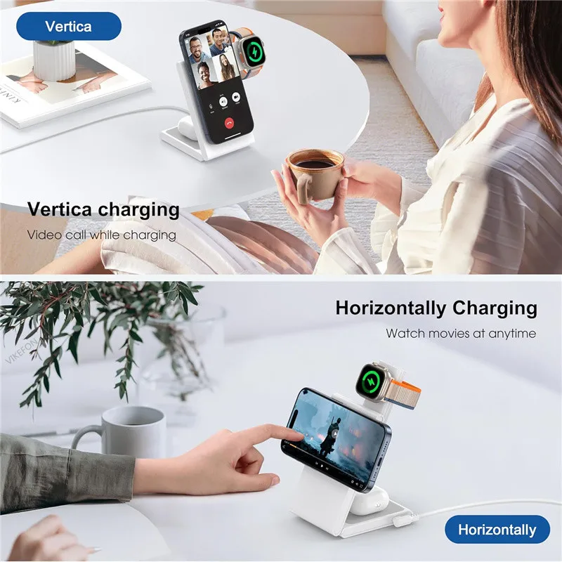 in Foldable Wireless Charger Fast Charging Station for iPhone