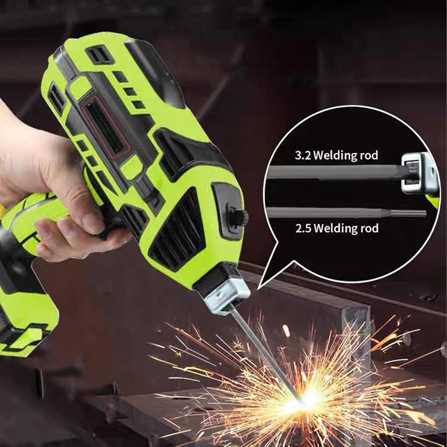 Portable 4600W ARC Welder Gun for 3/32"-1/8" welding rods Welder Machine Kit with Toolbox 6 Variable Current Welding Machine 5