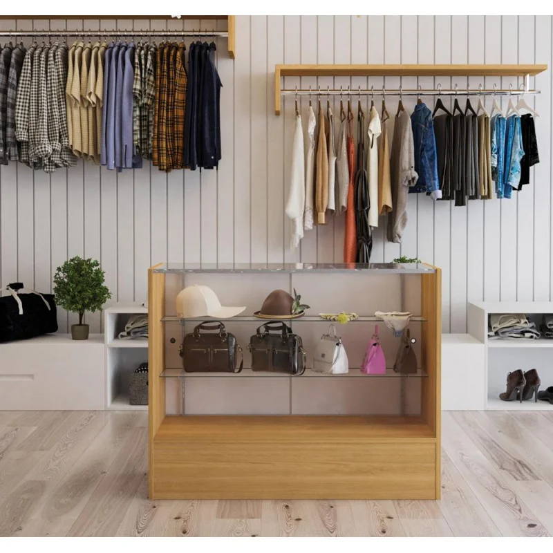 상업용 현대 연기 상점 식료품 상점, 유리 나무 연기 디스플레이 쇼케이스, 연기 디스플레이 캐비닛, LED