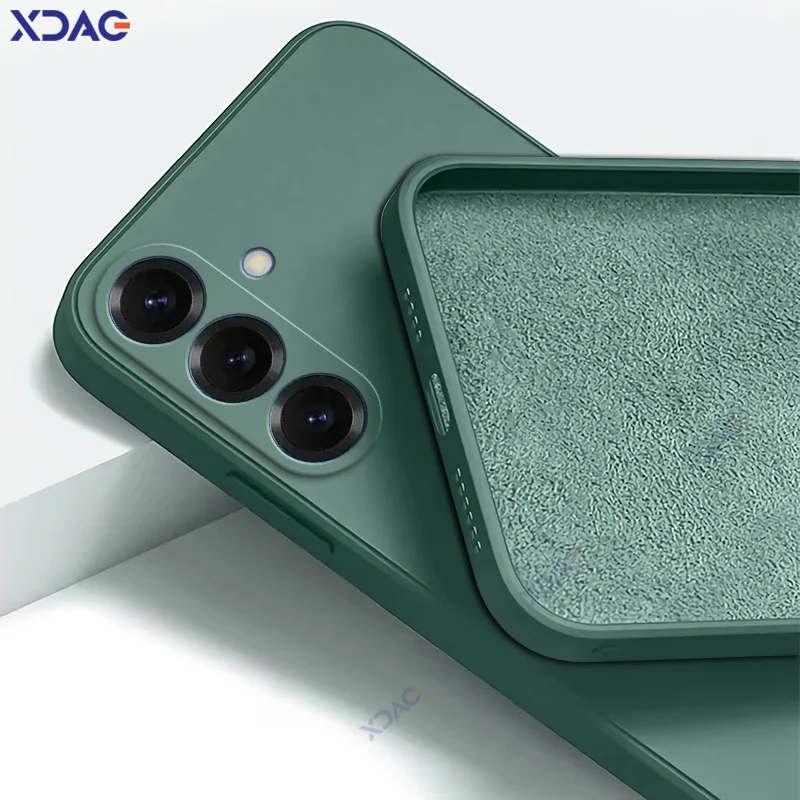 Enhance your smartphone's style and protection with our Original Square Liquid Silicone Cute Case - Full Protective Cover.