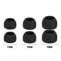 Enhanced Silicone Earphone Case with Flexible Ear Hooks and Eartips - 6/3 Pairs - 6Pairs(12PCS) (Ear Plugs - SML)
