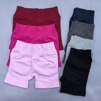 Shorts Women Seamless Yoga Shorts Scrunch Bum Gym Shorts Workout Low Waist Short Leggings Booty Stretch Running Shorts - Image 2