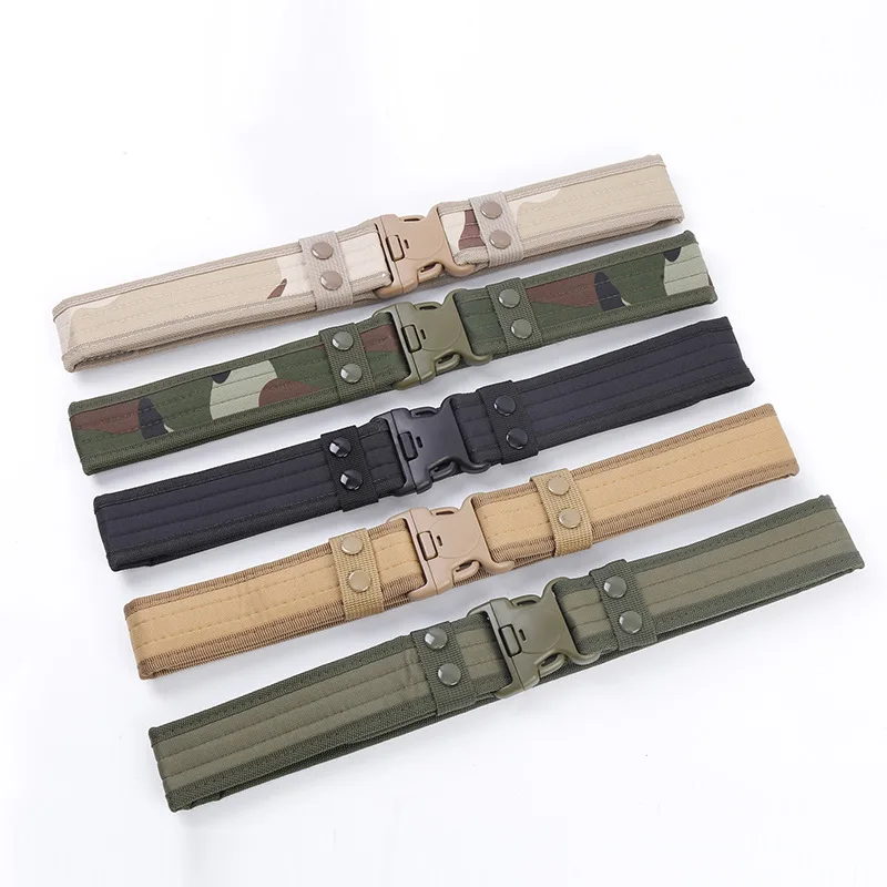 Military Equipment Tactical Belt 2022 New Men Army Style Combat Belts Quick Release Fashion  Outdoor  Military Canvas Waistband