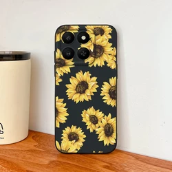 Sunflowers Soft Liquid Silicone Shockproof Phone Case with Enhanced Lens Protection - Honor 400 Smart (5G) (TYB31)