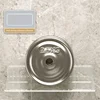No-punch Bathroom Storage Rack Vanity Table Cosmetic Cotton Skincare Holder Home Wall Mounted Display Shelf Strong Load-bearing 4