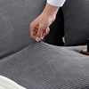 New Jacquard Fabric Sofa Cover Solid Color Couch Covers Elastic Washable Slipcover For L-Shaped Sofa Living Room 1/2/3/4/5 Seat 3