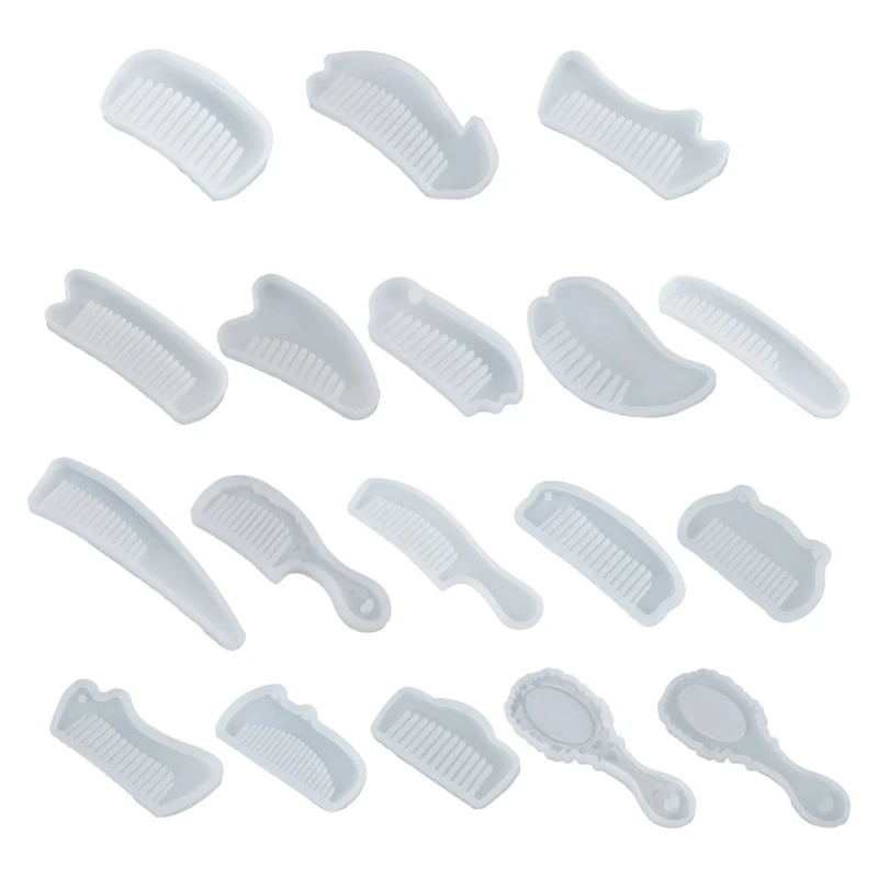 

Расческа, формы для смолы, силиконовая расческа, формы для литья эпоксидной смолы, DIY парикмахерский инструмент для укладки