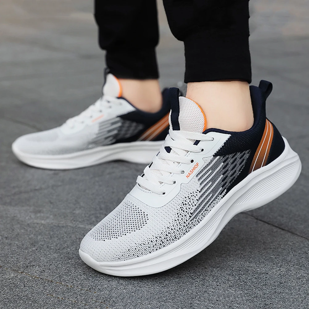Men Running Shoes Lightweight Mesh Casual Sneakers Comfortable