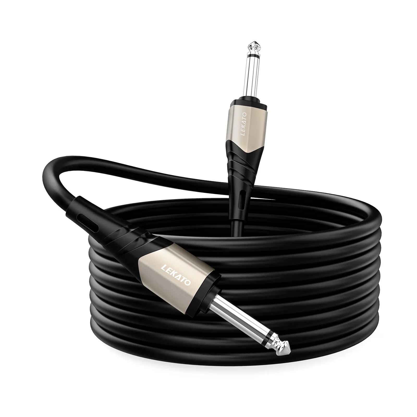 

Lekato C5 Guitar Audio Cable Amplifier 6.35Mm 1/4" Jack Male To Male Cable 3M for Guitar Bass Guitar System