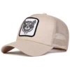 Unisex Wolf Embroidery Baseball Net Caps Spring and Summer Outdoor Adjustable Casual Hats Sunscreen Hat 4