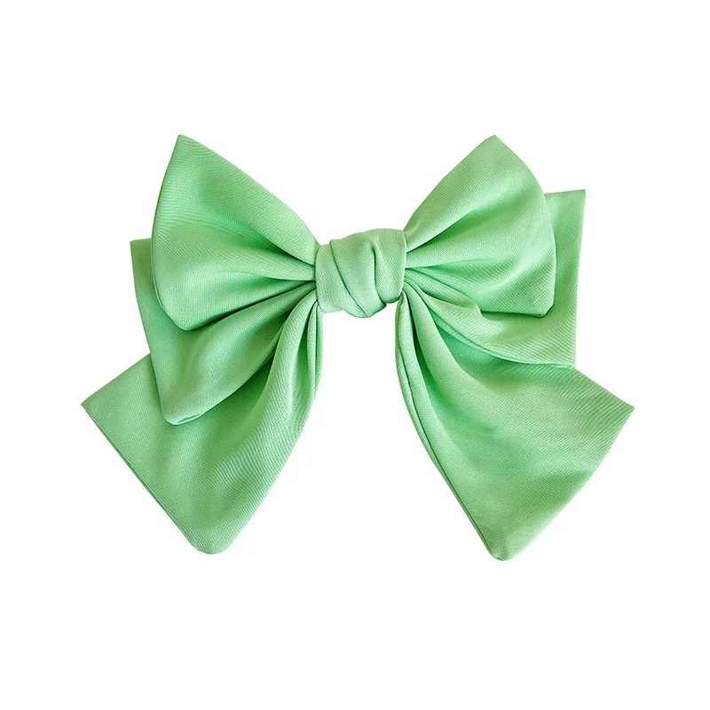 Fashion Bow Pearl Satin Hair Clips for Women