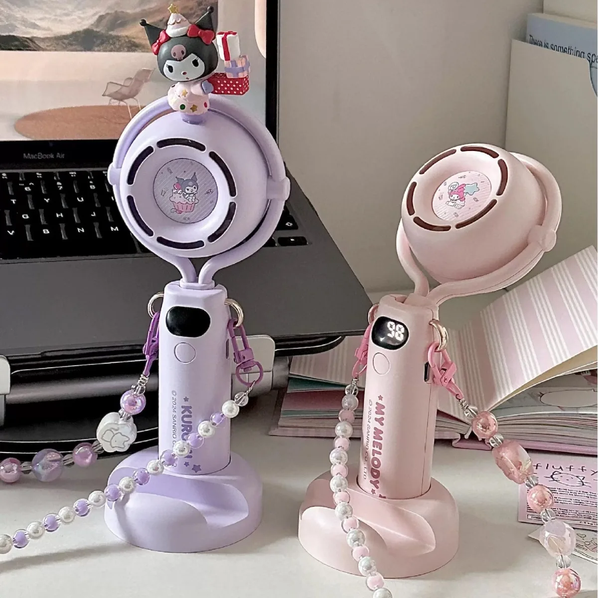 Sanliou Foldable Handheld Small Fan Portable Children'S Portable Mini Charging Silent Cooling Ultra Long Battery Life 2