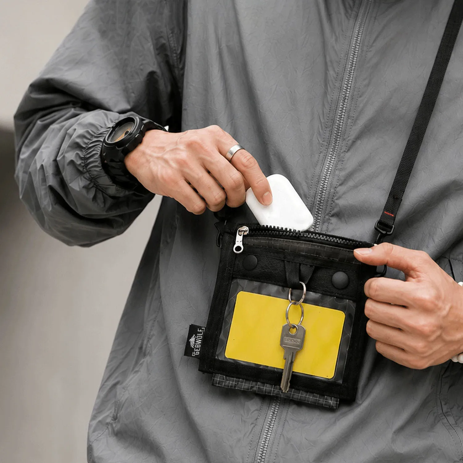 Compact Lightweight Crossbody Bag with Adjustable Strap - Perfect for Travel, Hiking, and Daily Use