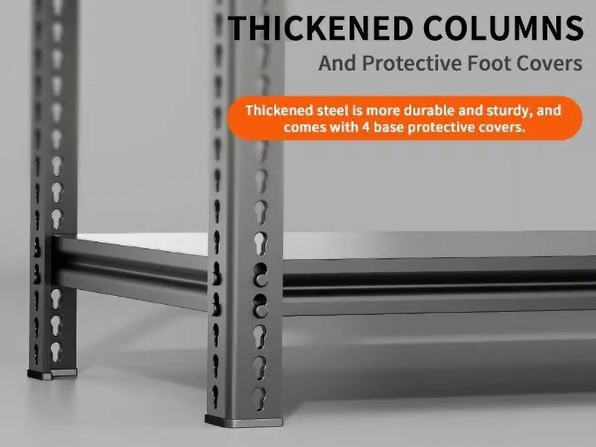 5 Tier Garage Shelving Heavy Duty Steel Shelving Unit 2000LB Capacity Adjustable Metal Storage Rack 36"W X 16"D X 72"H 2
