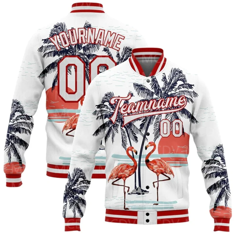 Custom Black Teal Tiger And Leopard Print 3D Pattern Design Bomber Full-Snap Varsity Letterman Jacket