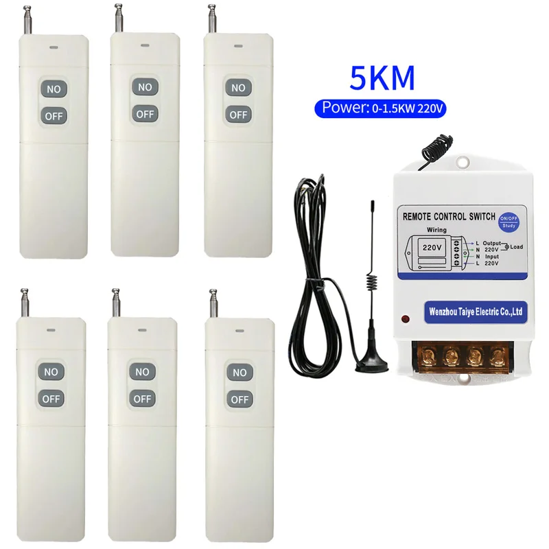 Bomba de Água sem Fio Industrial Interruptor Controle Remoto Inteligente Alta Potência do Agregado Familiar sem Fio Interruptores Elétricos 220v