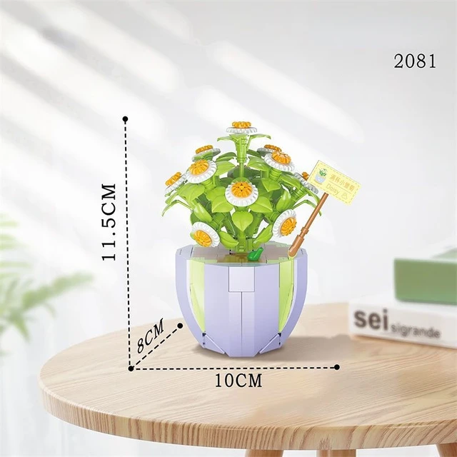 LOZ Flower Bouquet Building Blocks Kit DIY Flowers Block Toys Set Valentine's Day Rose Bricks Set Gift for Girls Friends adults - 284 PCS