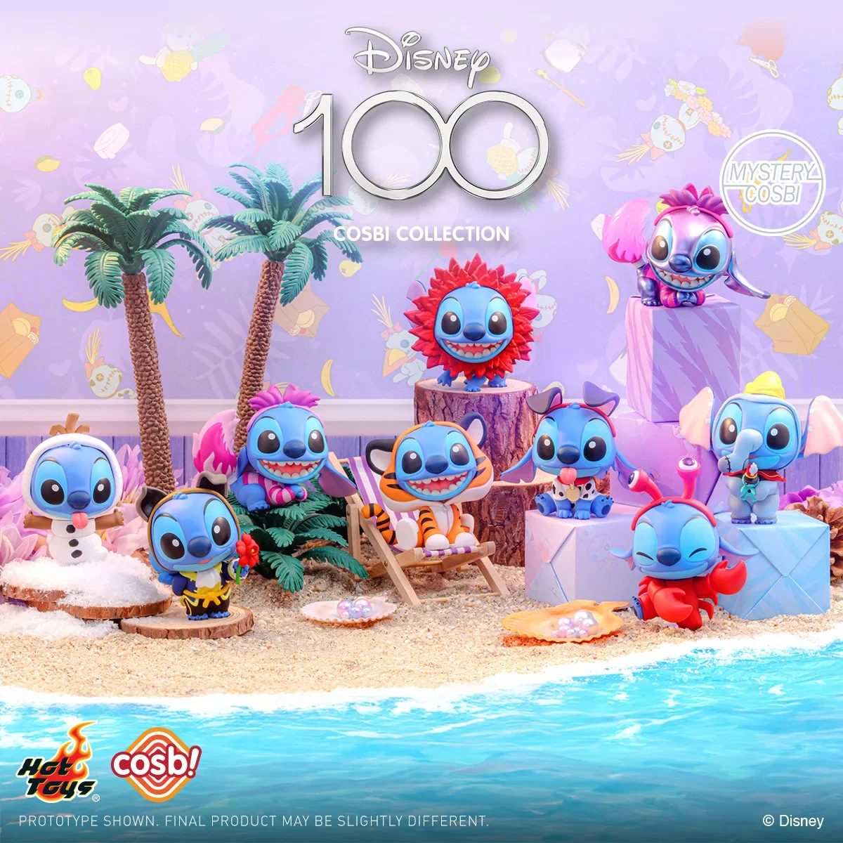 2023 Nuovo Anime Disney 100Th Anniversary Cross Dressing Stitch Series Blind Box Trend Toys Cartoon Stitch Trend Toys Regalo Per Bambini