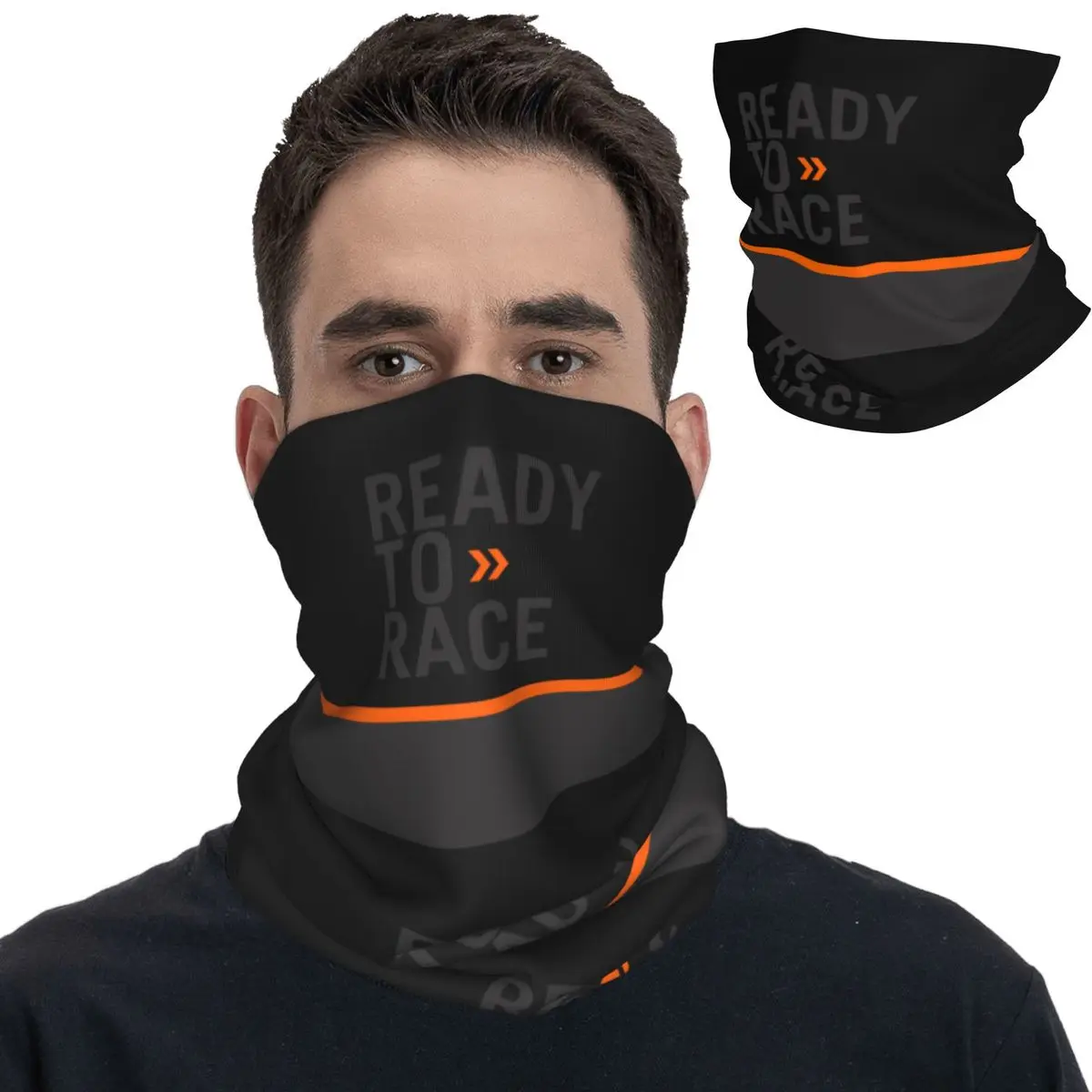 

Motor Ready To Race Enduro Cross Motocross Bandana Neck Gaiter Printed Balaclavas Wrap Scarf Headband Running Men Adult Winter