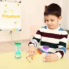 3 Pack -Calming Liquid Motion Bubbler -  Sensory Bottles - Hourglass Water Bubbler Timer - Handheld Water Game - Sensory Toys Ch 4