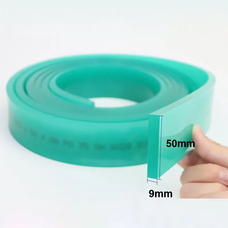 50*9mm 25x5mmFlat Screen Printing Squeegee Rubber Blade 65/75/80/85A Durometer