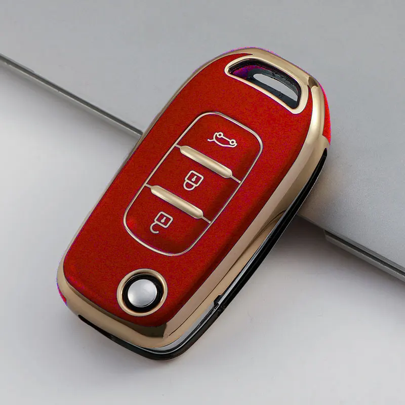 TPU Car Key Case Cover - Sleek Fob Shell Keychain Accessories
