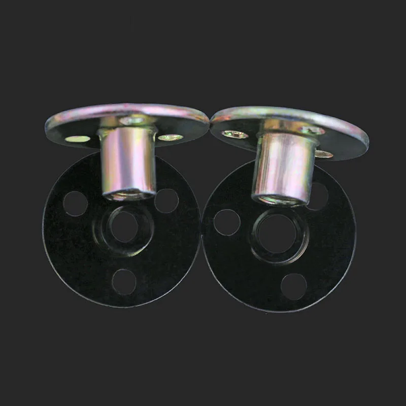 Lron Plate Nut Furniture Plywood On Lock Nut Sofa Foot Lock Galvanized Three-hole M6 M8 M10 2pcs locking nuts nylon lock nut rivet lock nuts