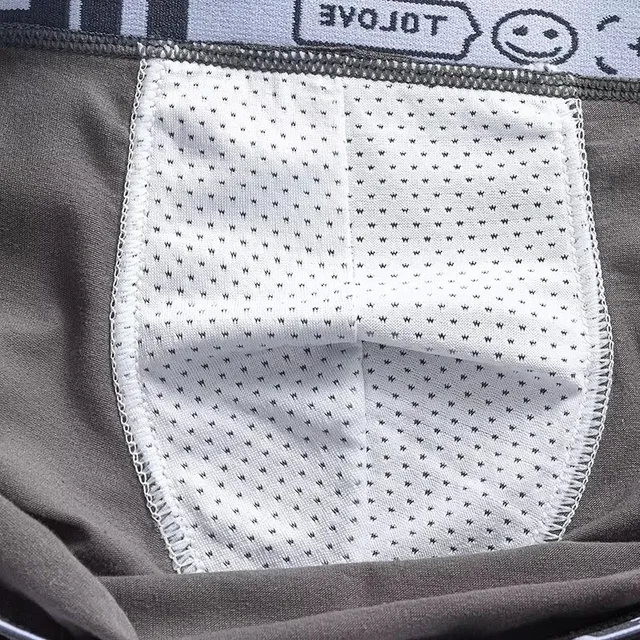 Breathable Solid Underwear Boxers Shorts Panties 3