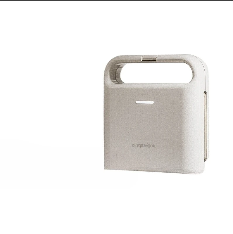 220V mollyestelle Double Plate Sandwich Breakfast Maker Multifunctional Waffle Iron Compact Bread Toaster for Home C