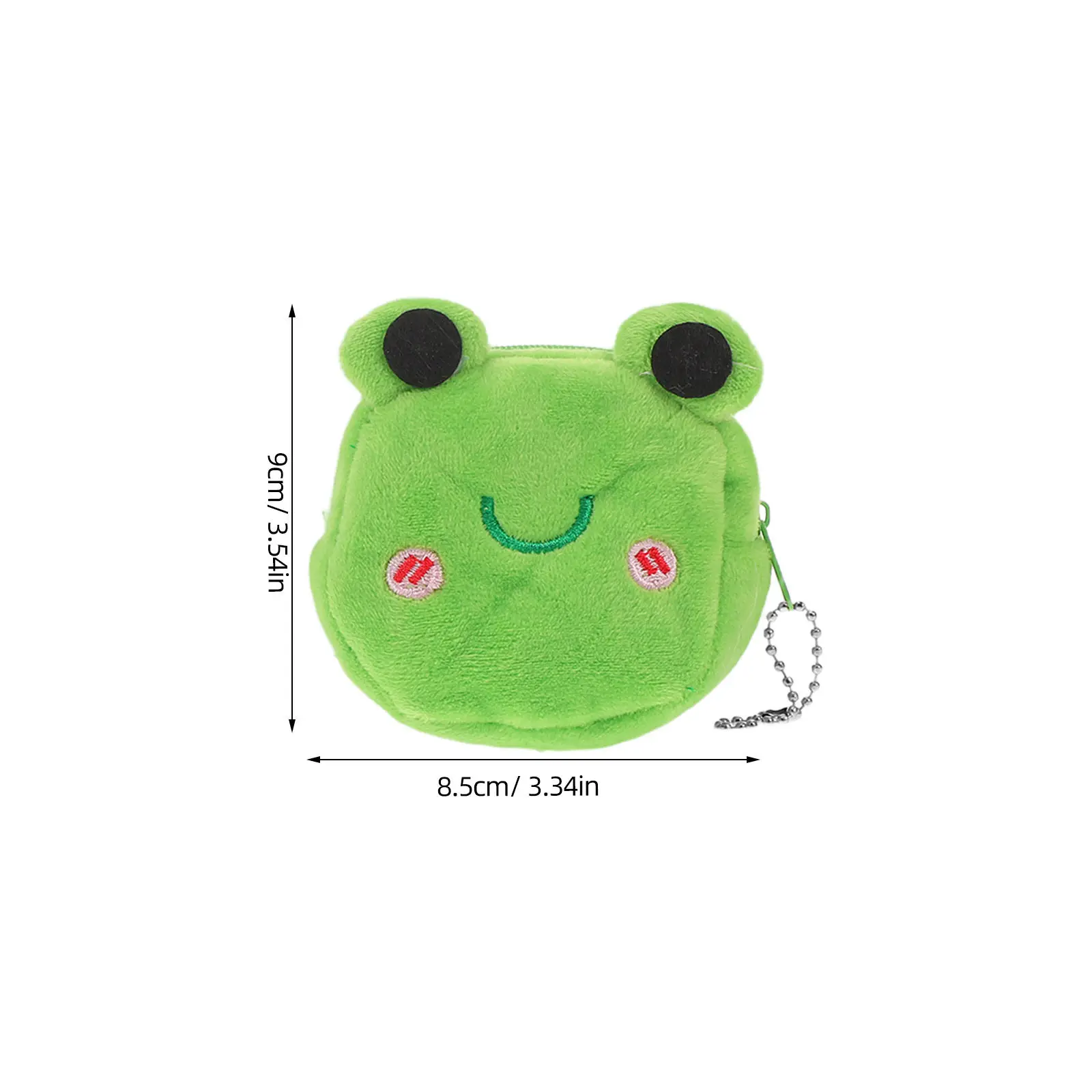 2개 세트 개구리 동전 지갑 귀여운 동물 스타일 지갑 작은 지퍼 동전 지갑 키체인 미니 가방 여성 여행 파티용 작은 지갑