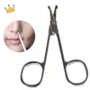 Hot Curved Nail Trimmer Tool Ear Facial Trimmers Stainless Steel Beauty Tool Nose Hair Scissors 1