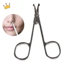 Hot Curved Nail Trimmer Tool Ear Facial Trimmers Stainless Steel Beauty Tool Nose Hair Scissors 1