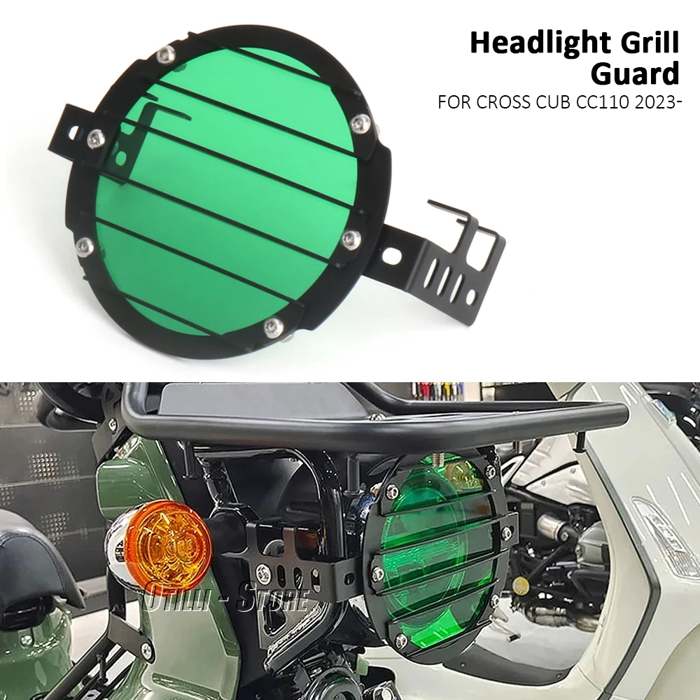 

New Cross Cub CC110 Headlight Grill Guard Headlamp Light Cover For Honda CROSS CUB CC 110 2023 2024 Motorcycle Accessories