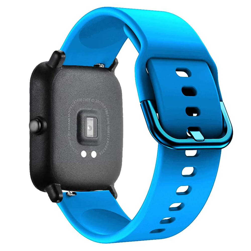 Universal Silicone Smartwatch Band - 20mm/22mm Strap in Multiple Sizes